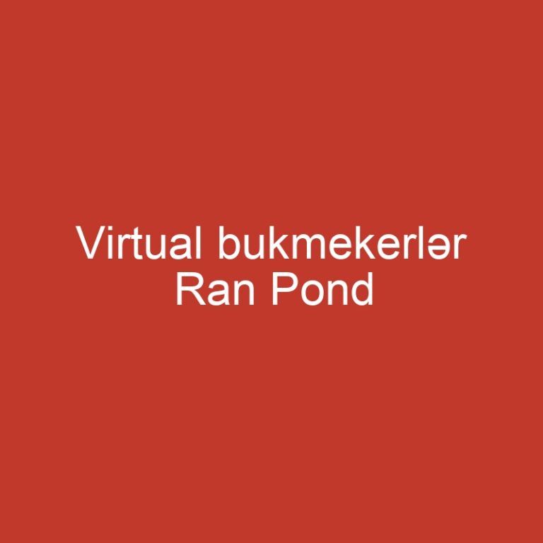Virtual bukmekerlər Ran Pond