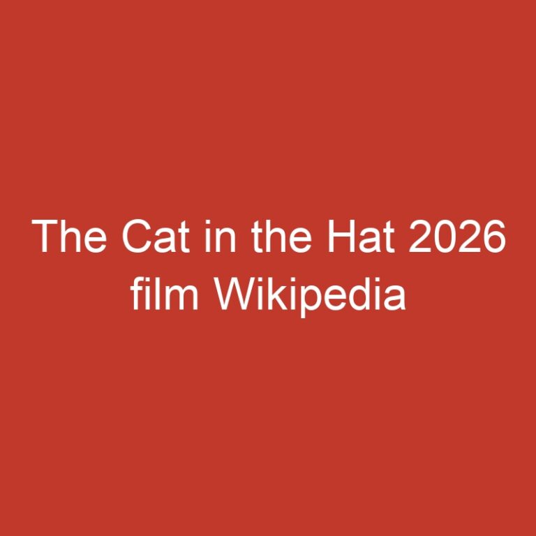 The Cat in the Hat 2026 film Wikipedia